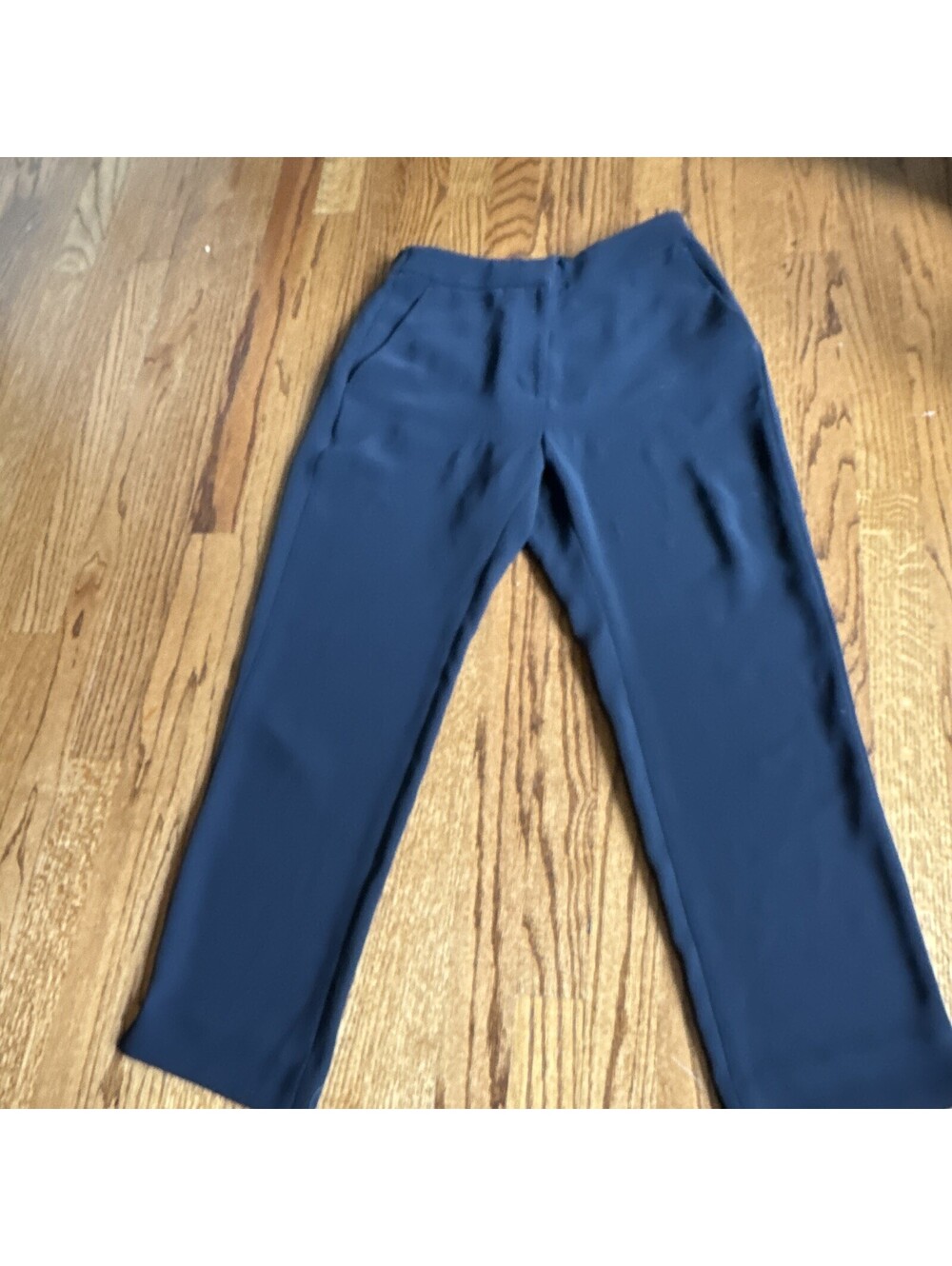 J.CREW Women’s Navy Cropped ankle length Pants Straight Leg city crepe